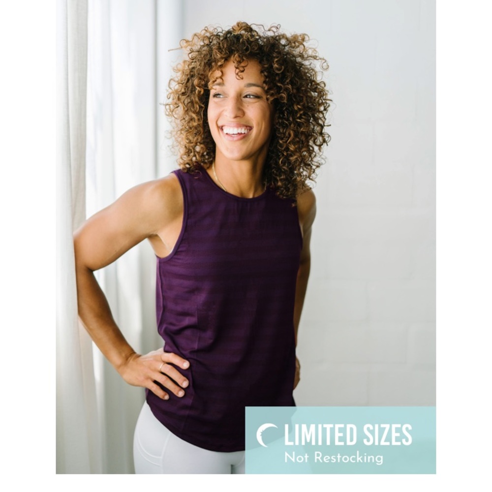 NWTB Plum Cubana Muscle Tank, S